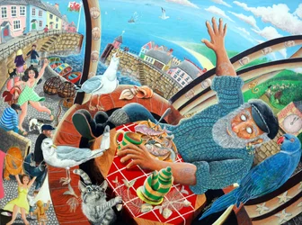 El Capitán Cat ve ciegamente la vida del pueblo pasar, 2005